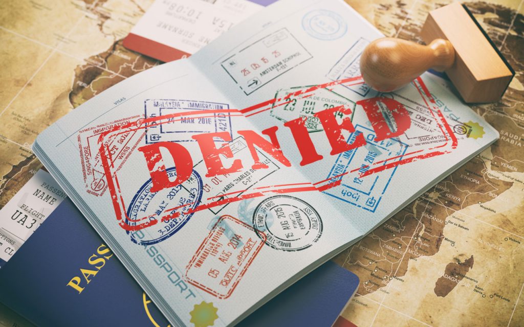 Các trường hợp bị từ chối visa Mỹ
