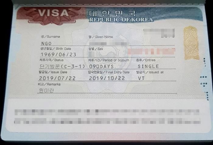 Visa C3 Hàn Quốc thăm thân