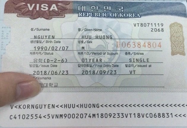 Visa D2 Hàn Quốc du học