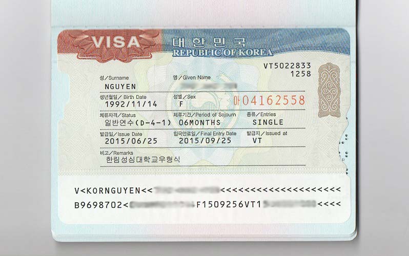 Visa du học Hàn Quốc D4