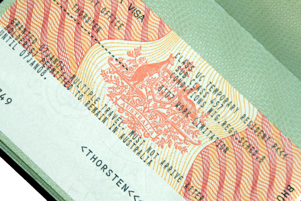 Visa 457 Úc lao động