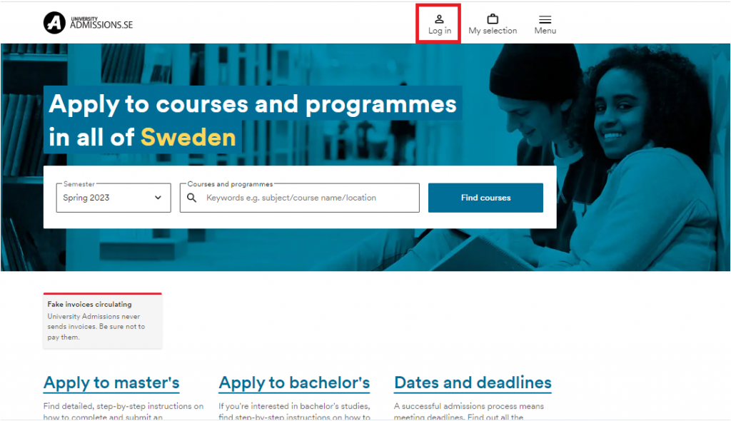 nộp hồ sơ đi du học Thụy Điển online