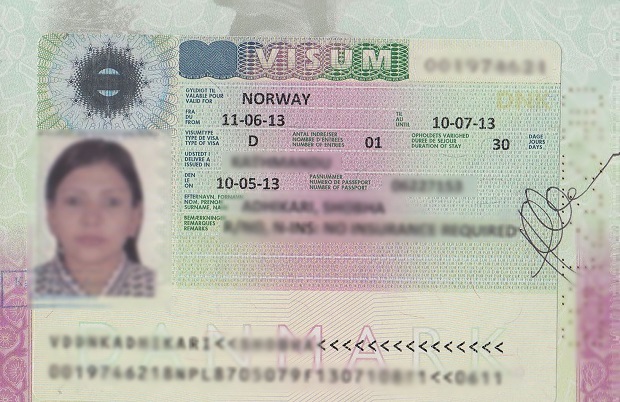 Giấy tờ xin visa Na Uy thăm thân