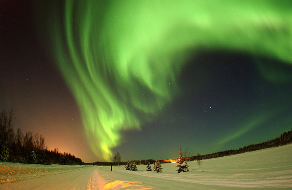 Săn cực quang ở Lapland